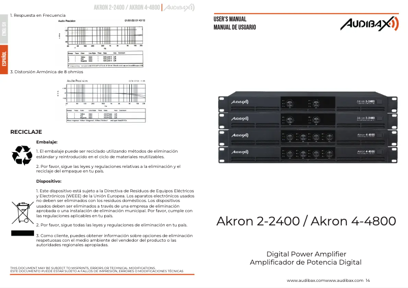 Page n°1 - Manuel utilisateur Audibax Akron 2-2400