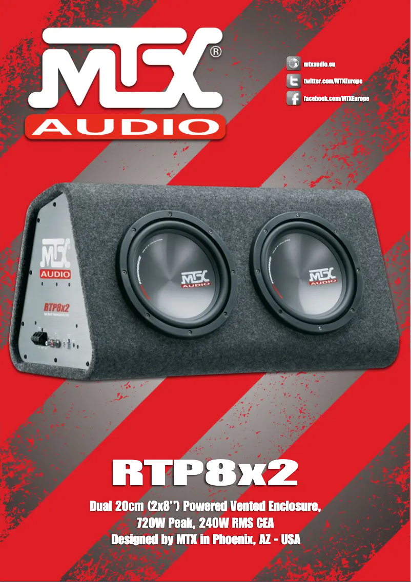Page n°1 - Manuel utilisateur MTX Audio RTP8x2