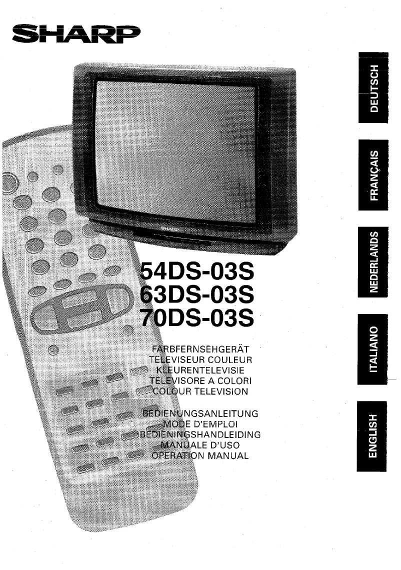 Page n°1 - Manuel utilisateur Sharp 70DS03S