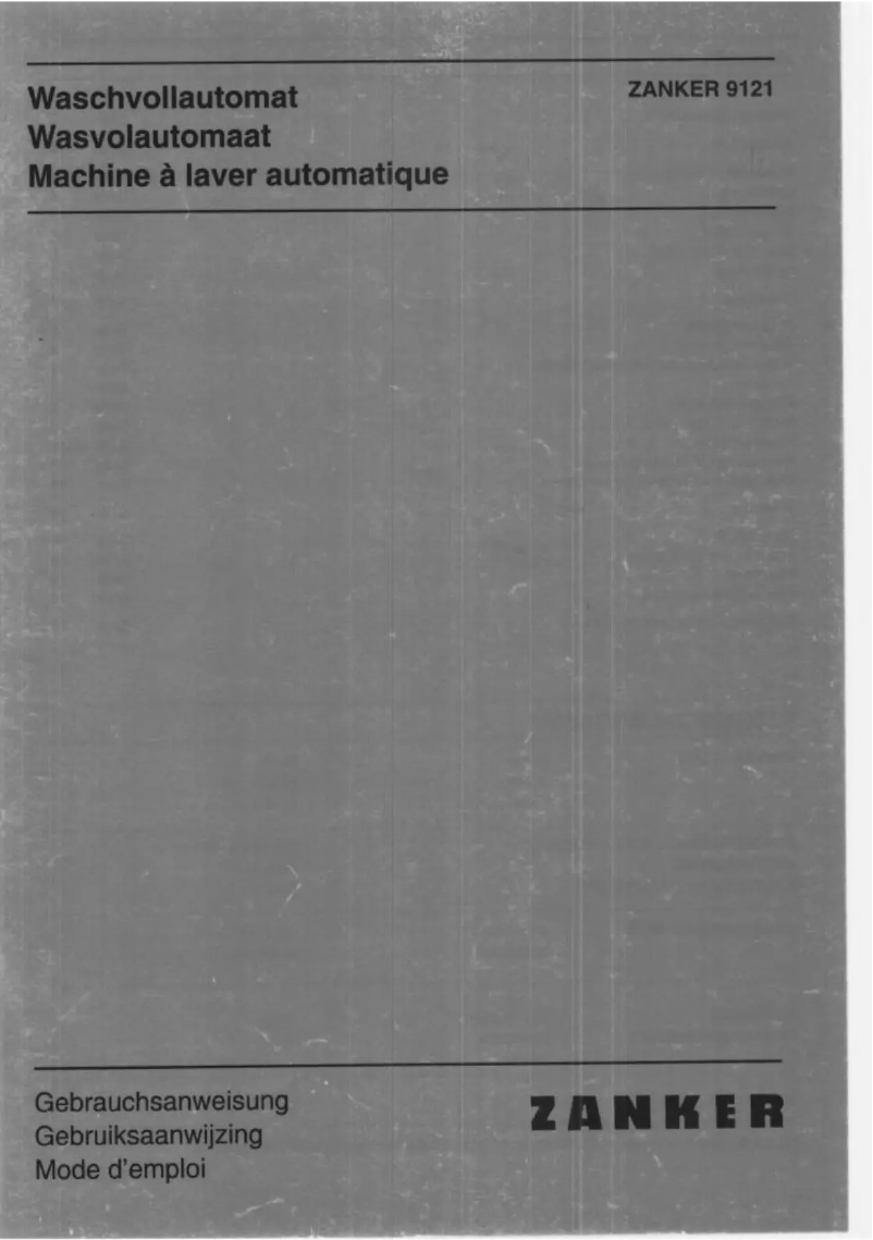 Page n°1 - Manuel utilisateur Zanker 9121