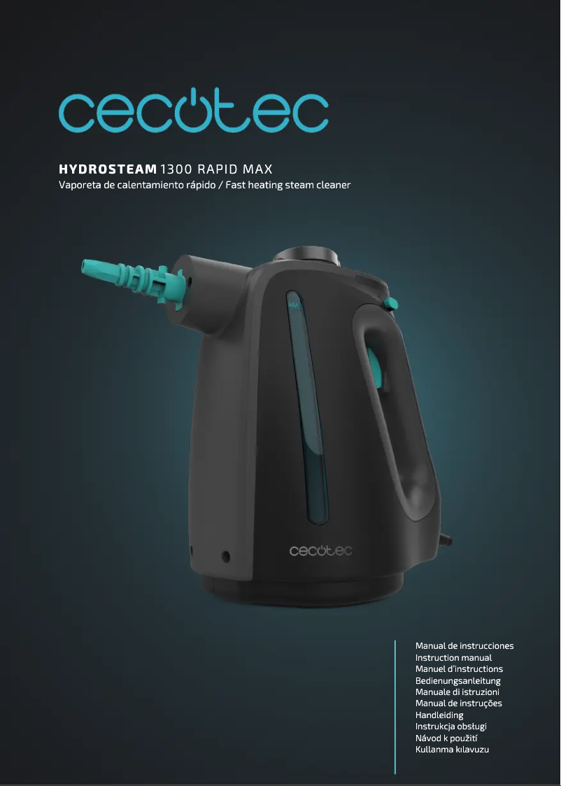 Página 1 del manual Manual de usuario Cecotec Hydrosteam 1300 Rapid Max