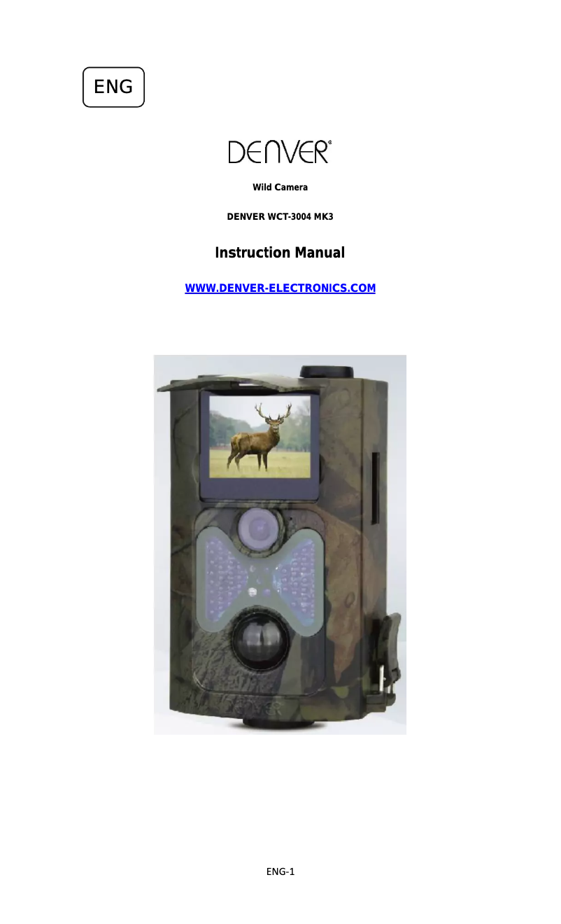 Image de la première page du manuel de l'appareil WCT-3004MK3