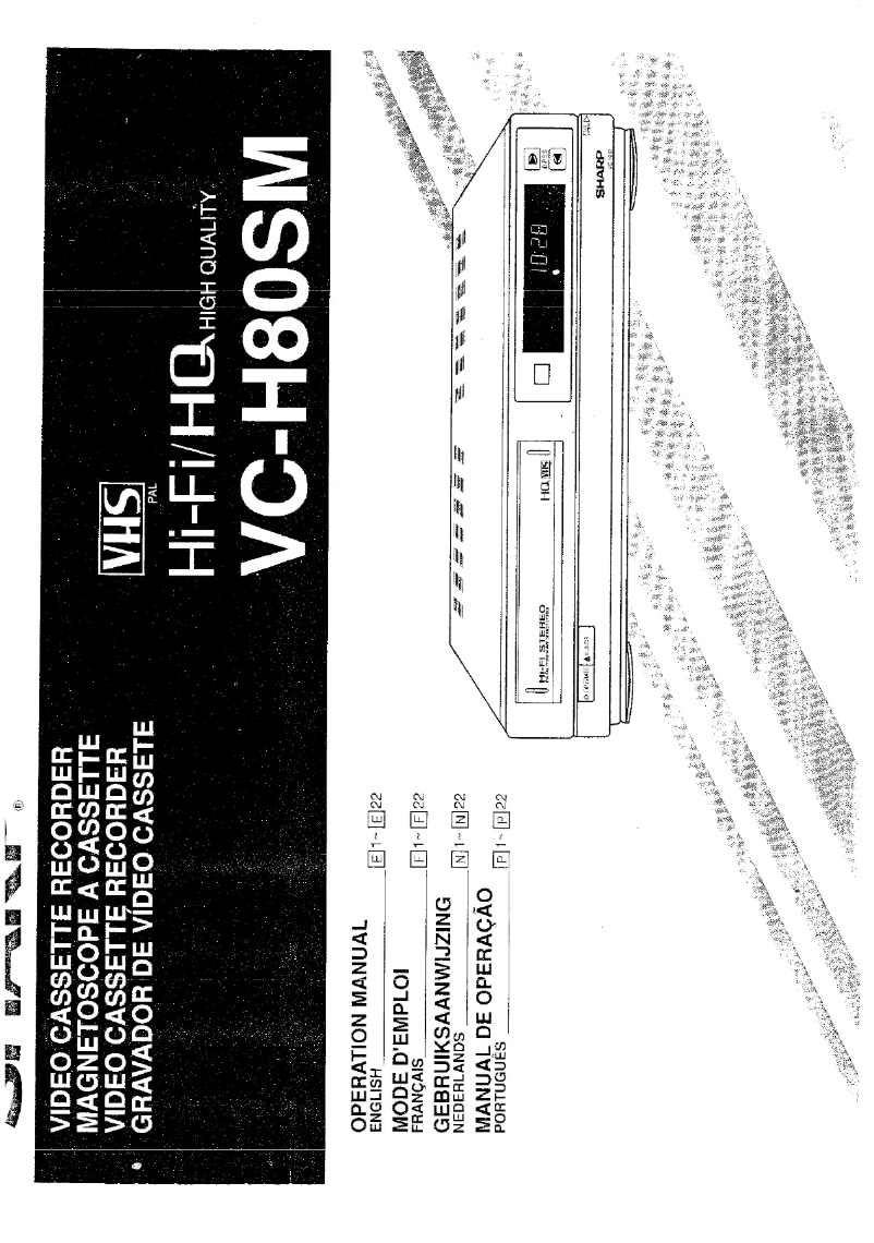 Image de la première page du manuel de l'appareil VC-H80S
