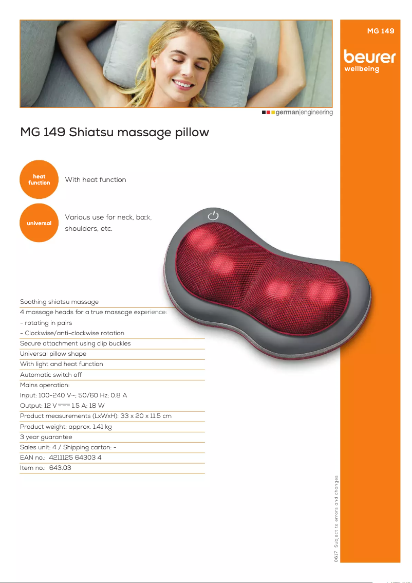 Image de la première page du manuel de l'appareil MG 149