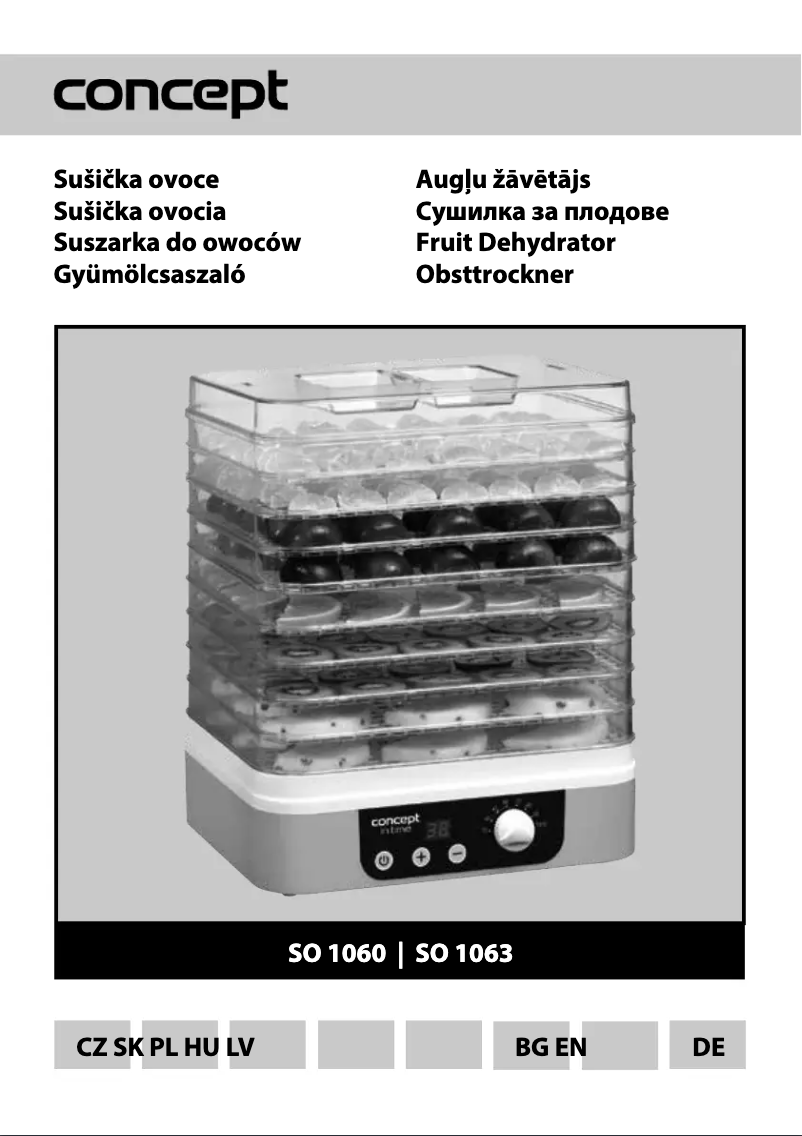 Page 1 de la notice Manuel utilisateur Concept SO1063