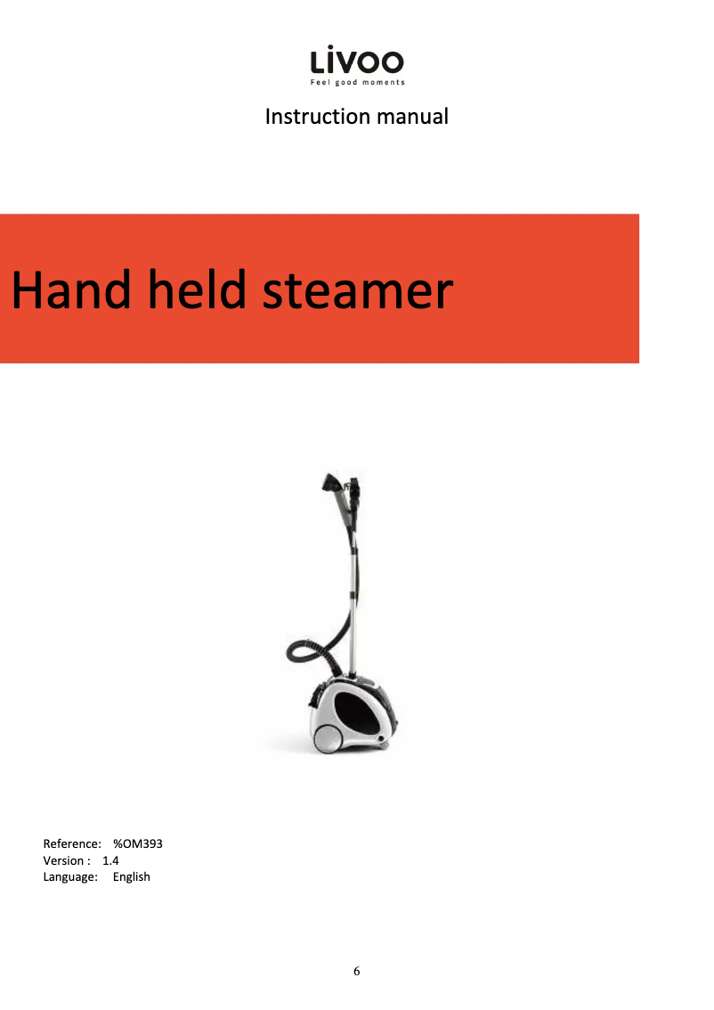 Página 1 del manual Manual de usuario Livoo DOM393