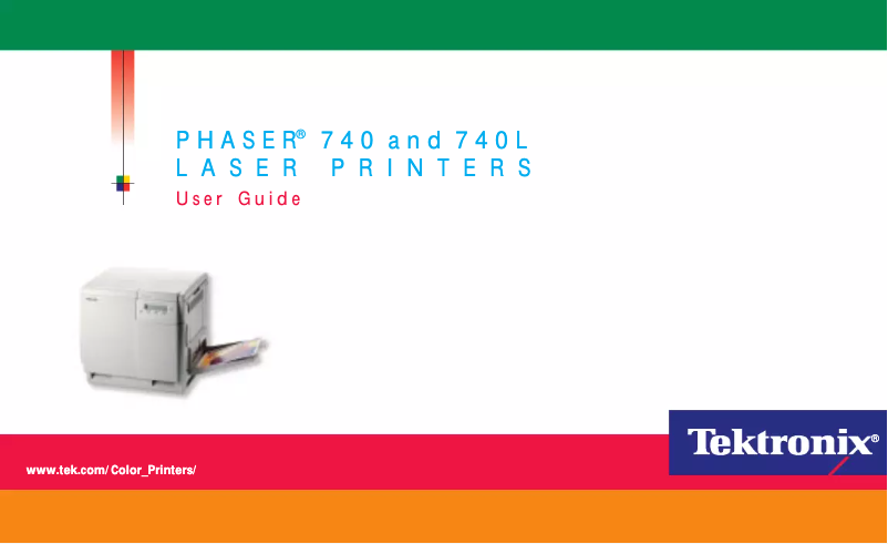 Page n°1 - Manuel utilisateur Xerox Phaser 740