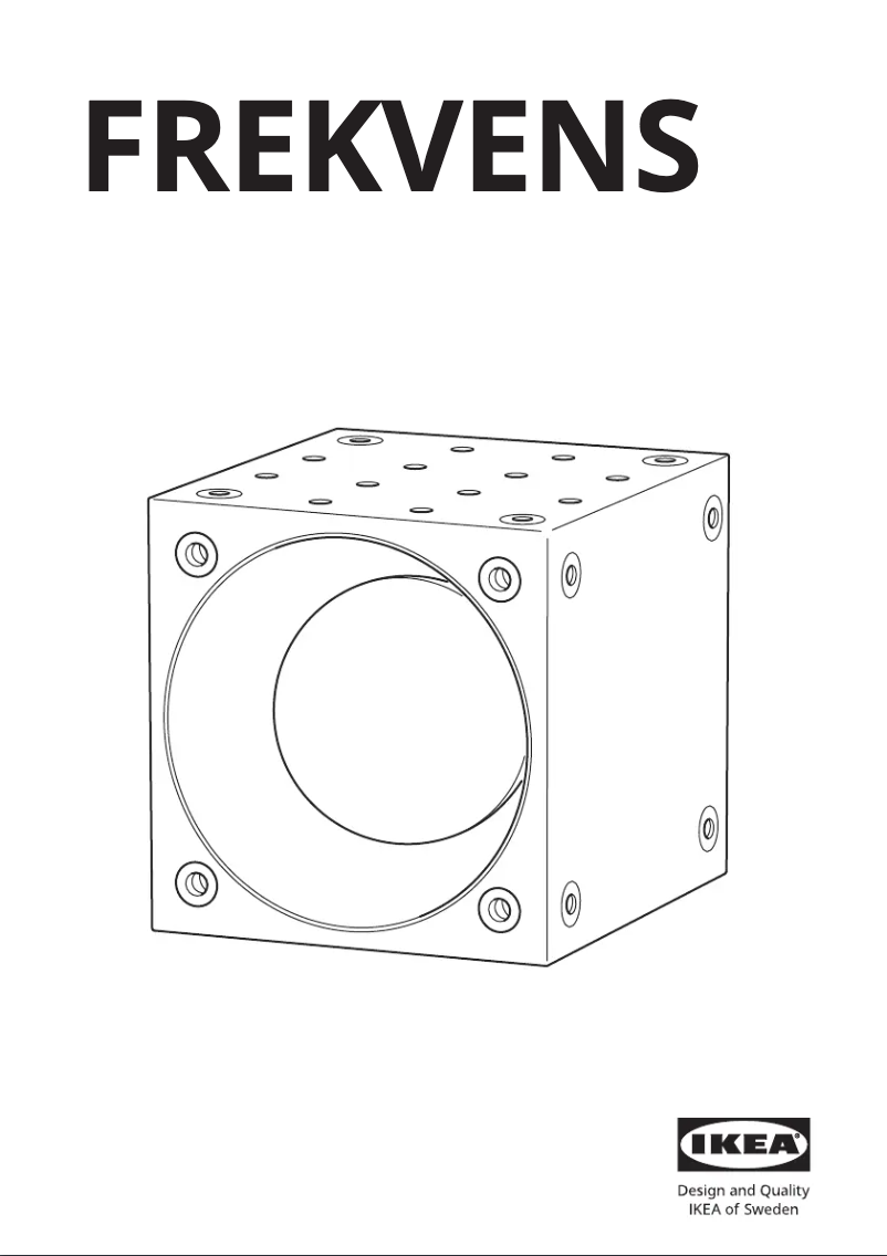 Page 1 de la notice Manuel utilisateur Ikea FREKVENS 604.203.62