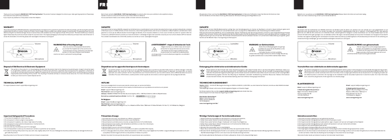 Page 1 de la notice Manuel utilisateur NACON GH-110ST