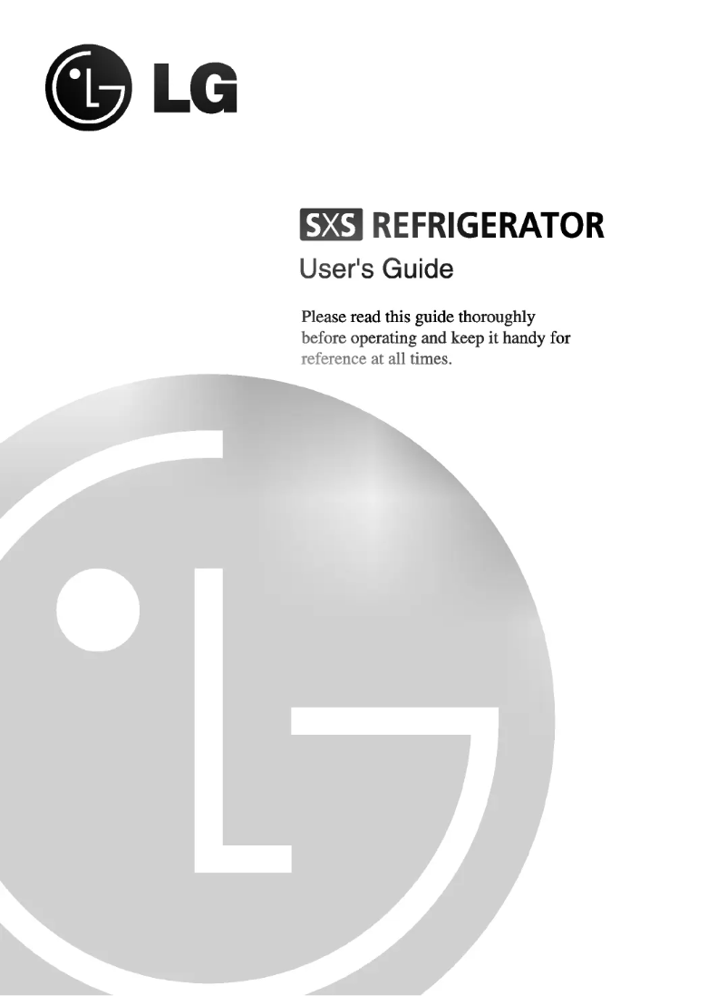 Image de la première page du manuel de l'appareil GR-B197GVQ