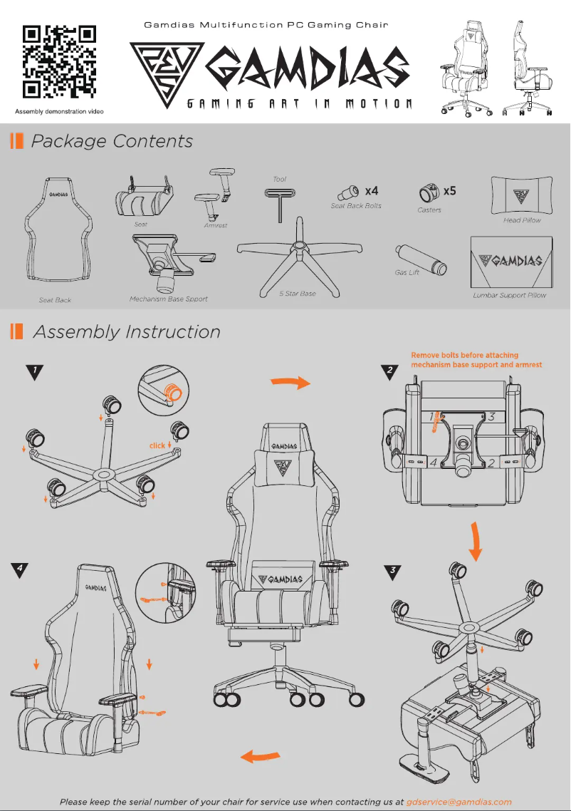 Page 1 de la notice Manuel utilisateur Gamdias Achilles E2 L