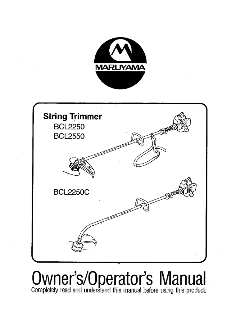 Image de la première page du manuel de l'appareil BC2250C