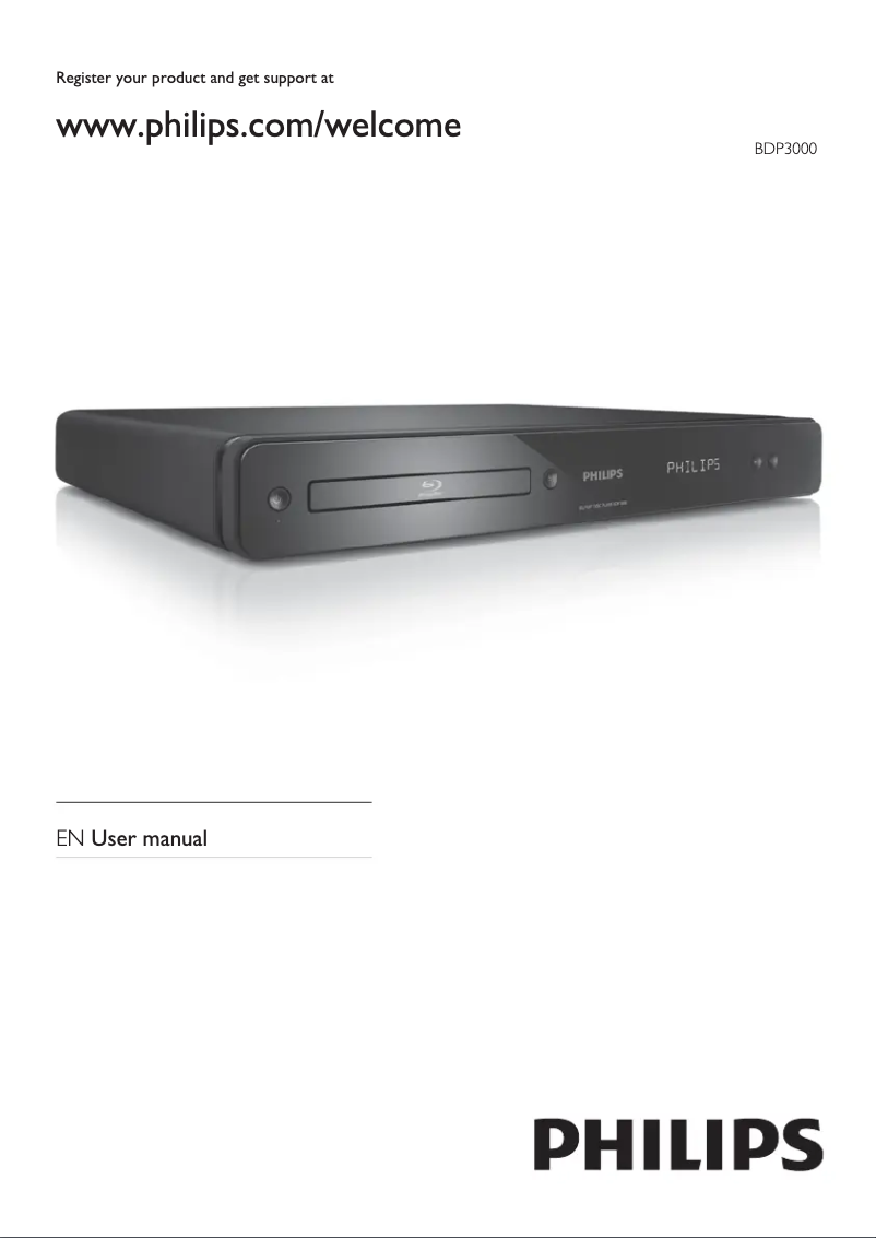 Page 1 de la notice Mode d'emploi Philips BDP3000X