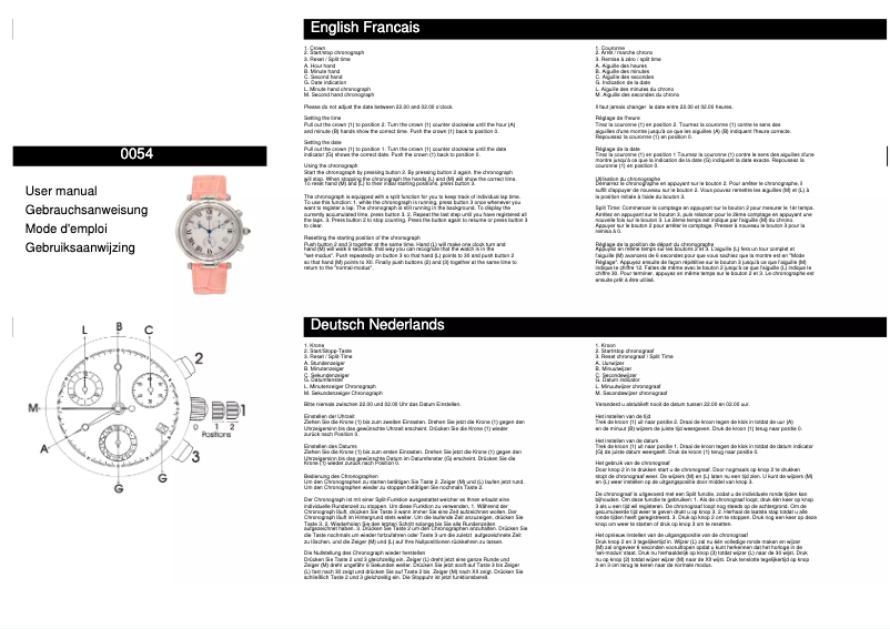 Page 1 de la notice Manuel utilisateur Davis 0054