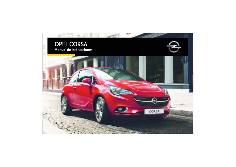 Page 1 de la notice Manuel utilisateur Opel Corsa (2016)