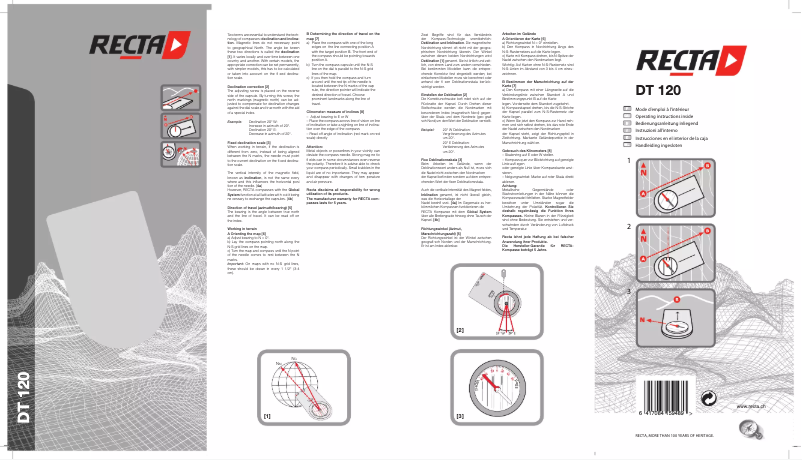 Imagen de la primera página del manual del dispositivo DT 120