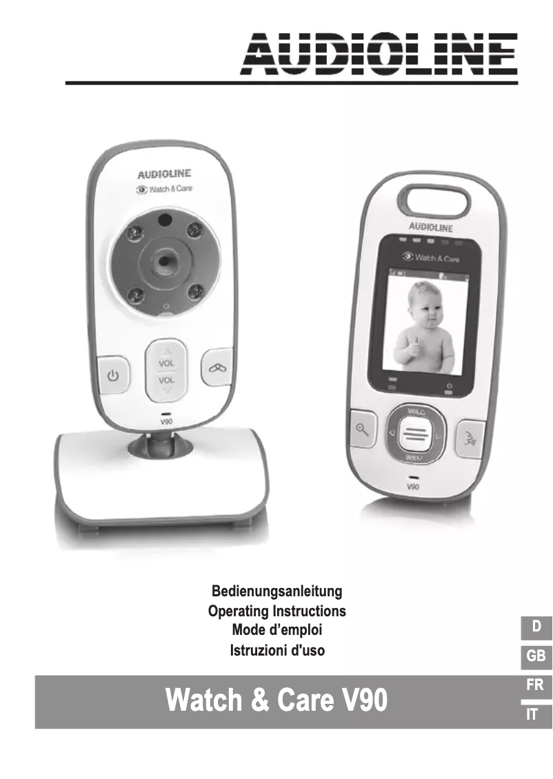 Page 1 of the manual User Manual Audioline Watch & Care V90