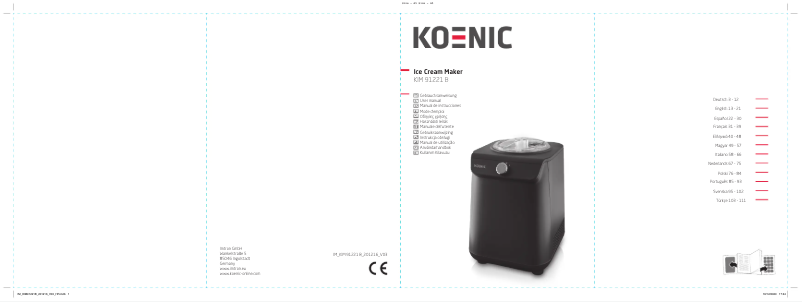 Image de la première page du manuel de l'appareil KIM 91221 B