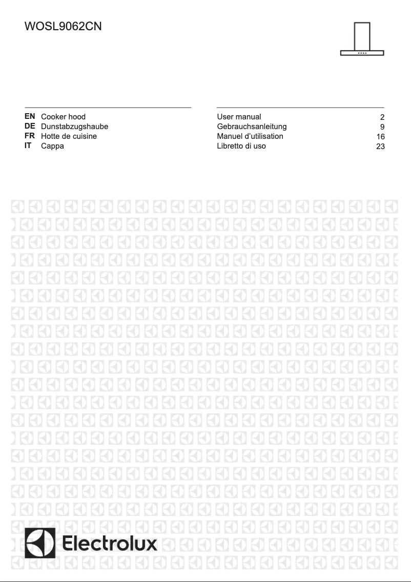 Image de la première page du manuel de l'appareil WOSL9062CN