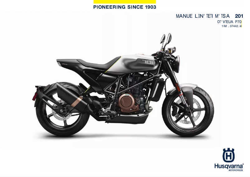 Página 1 del manual Manual de usuario Husqvarna Vitpilen 701 (2019)