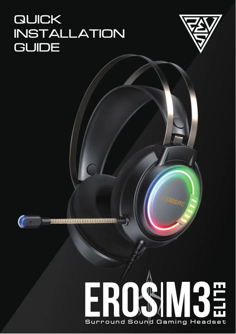 Page 1 de la notice Manuel utilisateur Gamdias EROS M3 Elite