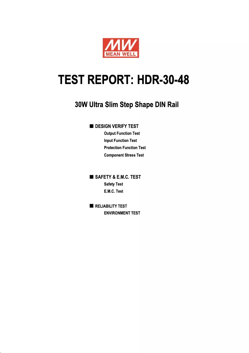 Imagen de la primera página del manual del dispositivo HDR-30-48