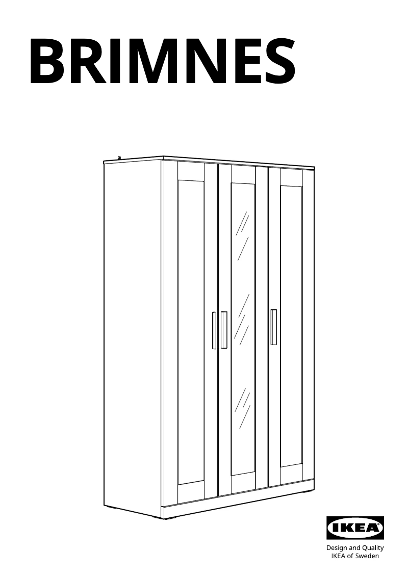 Página 1 del manual Manual de usuario Ikea BRIMNES 905.748.00