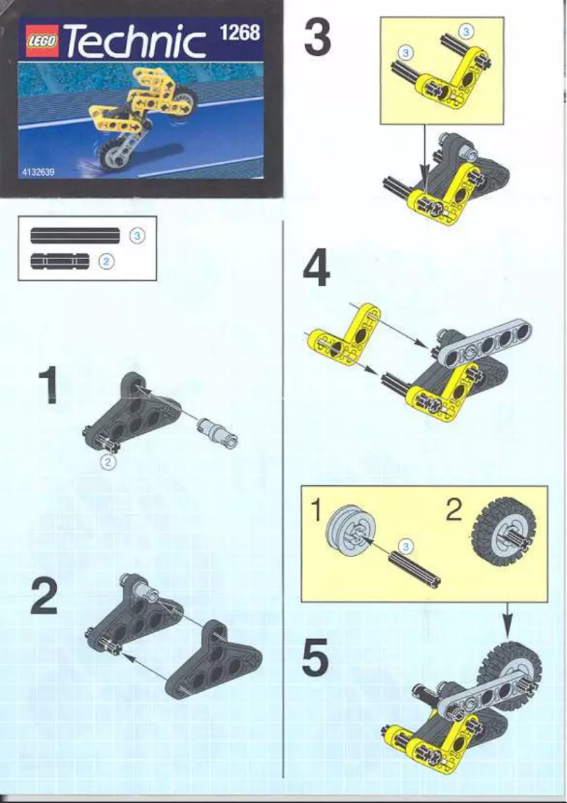 Page n°1 - Manuel utilisateur Lego Technic 1268