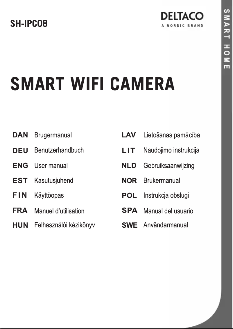 Image de la première page du manuel de l'appareil SH-IPC08