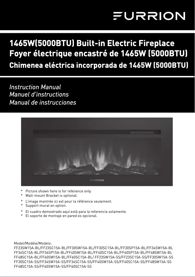 Page 1 de la notice Manuel utilisateur Furrion FF30SC15A-BL