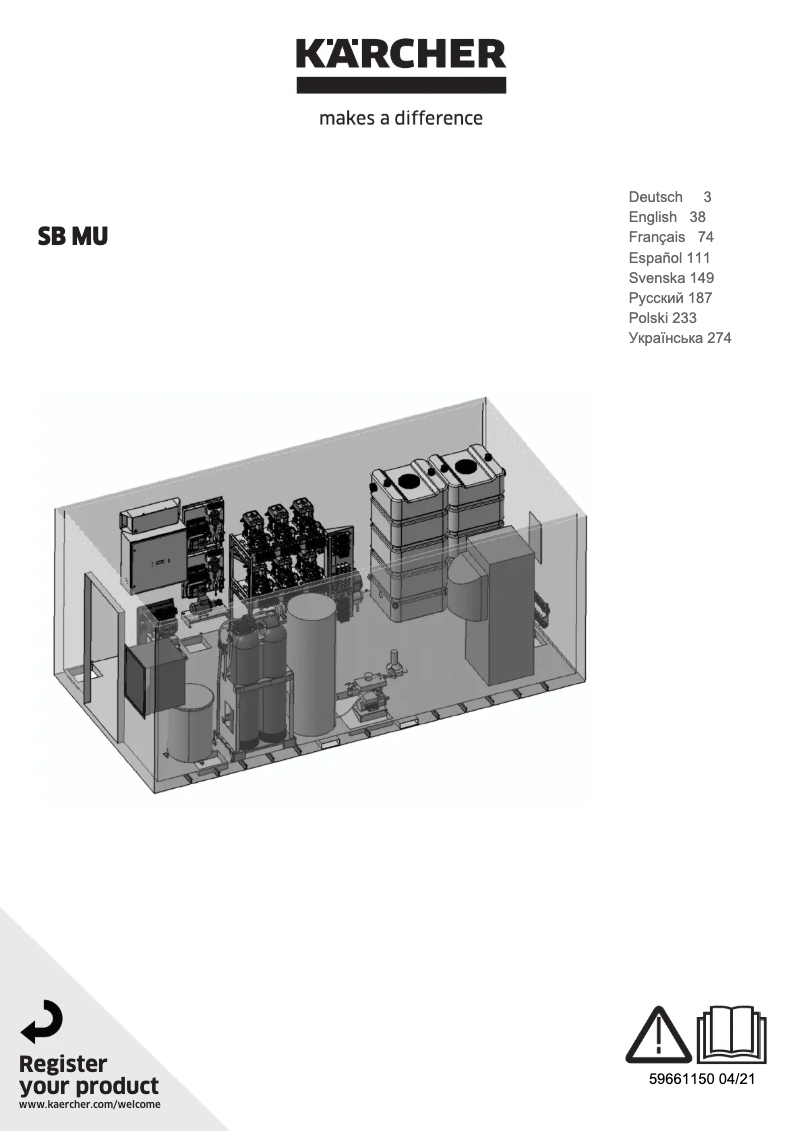 Image de la première page du manuel de l'appareil SB MU