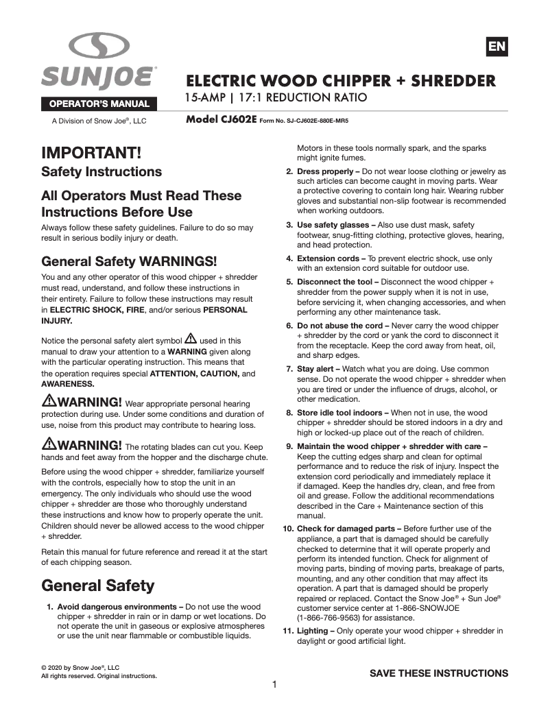 Imagen de la primera página del manual del dispositivo CJ602E