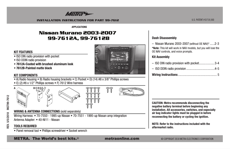 Page 1 de la notice Manuel utilisateur AXESS 99-7612B