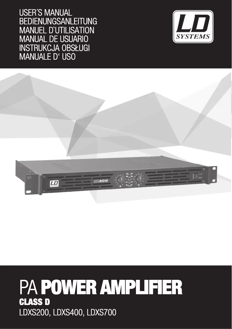 Image de la première page du manuel de l'appareil XS 700