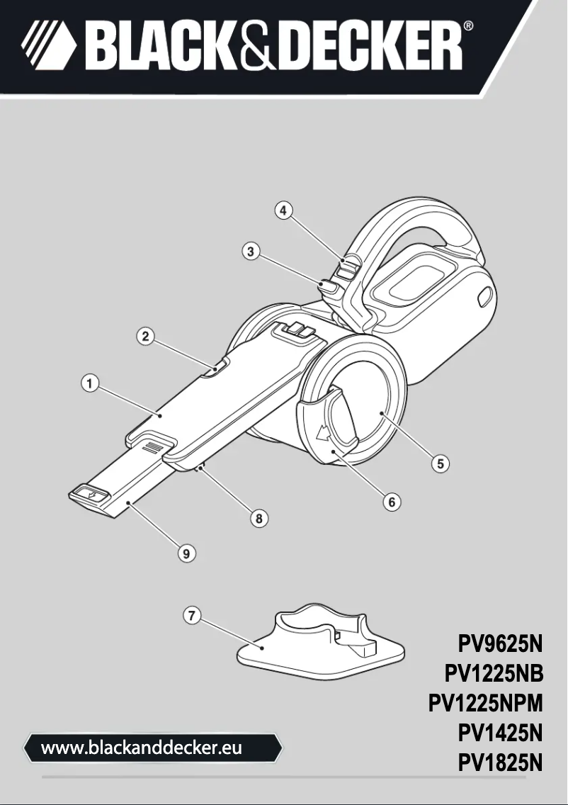 Page n°1 - Manuel utilisateur Black & Decker PV1825N