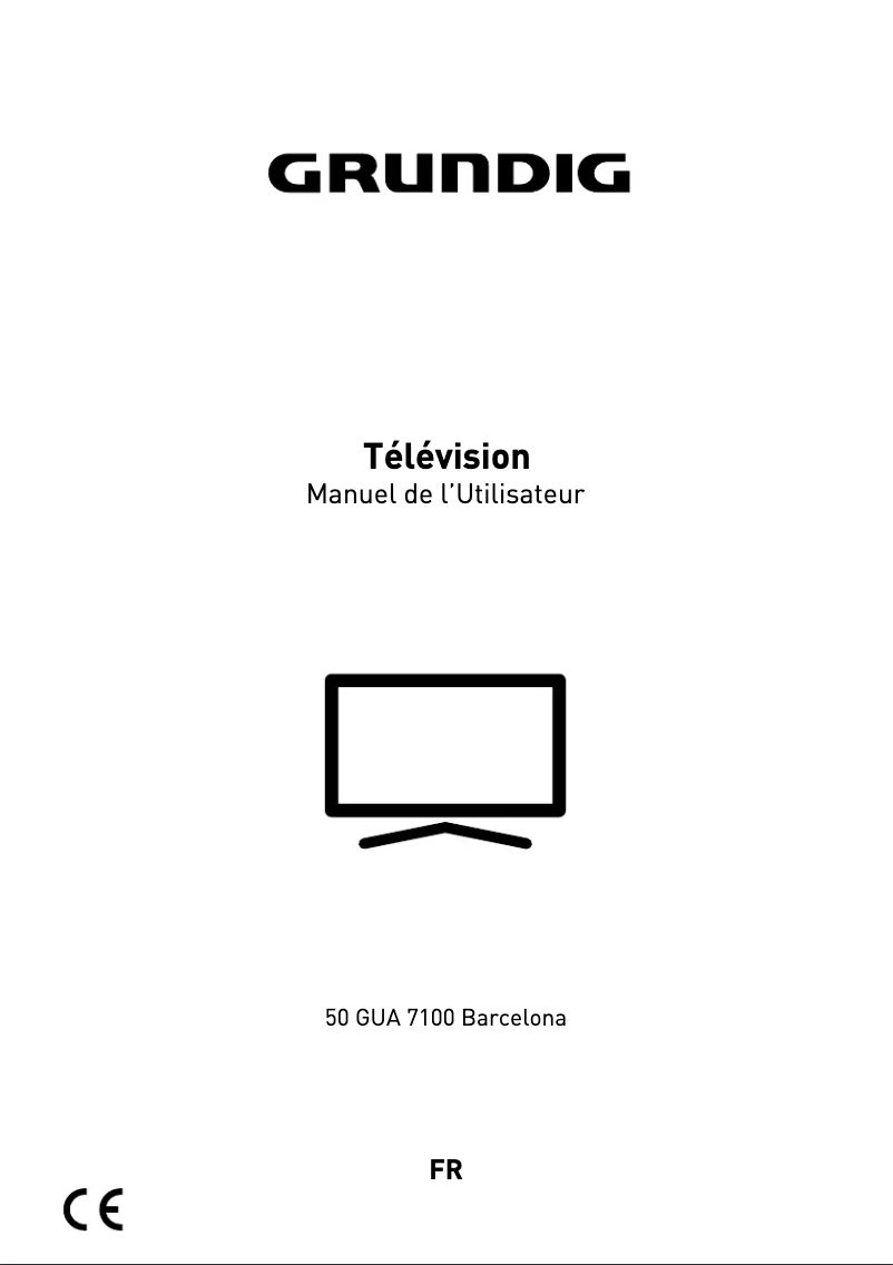 Page 1 de la notice Manuel utilisateur Grundig Barcelona 50 GUA 7100