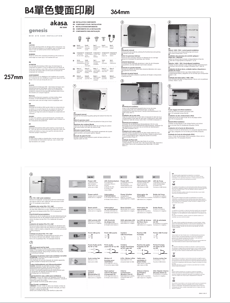 Image de la première page du manuel de l'appareil GENESIS