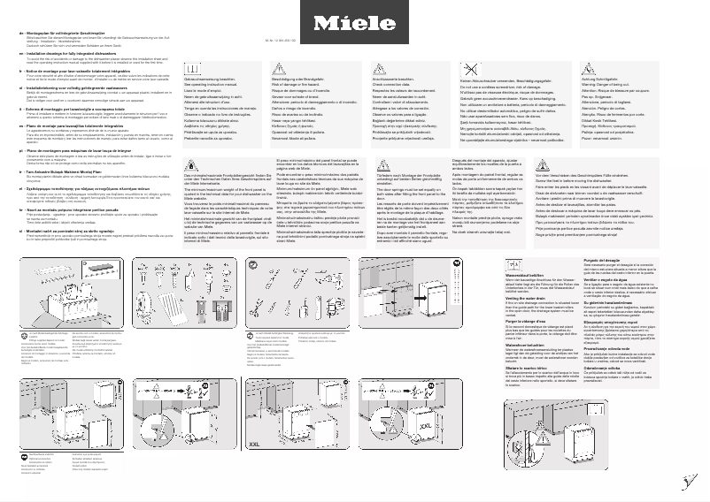 Page n°1 - Manuel utilisateur Miele G 7182 SCVi AutoDos