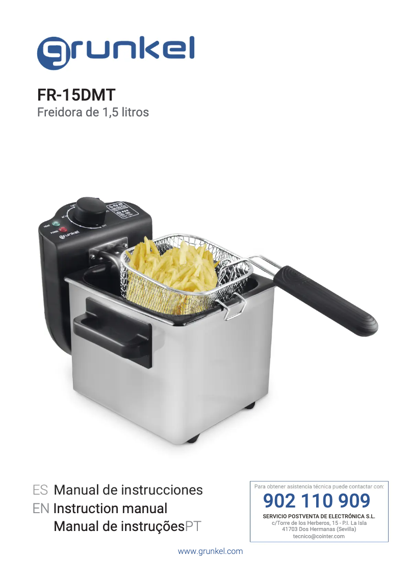 Página 1 del manual Manual de usuario Grunkel FR-15 DMT