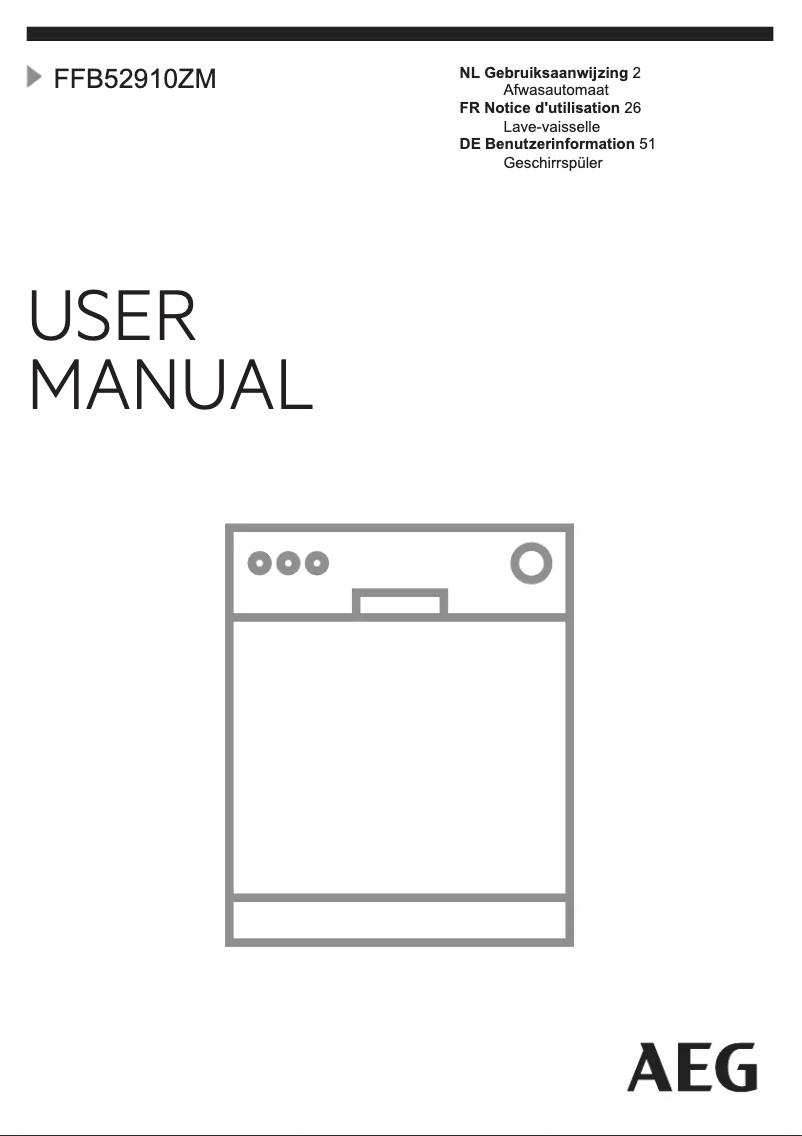 Página 1 del manual Manual de usuario AEG FFB52910ZM