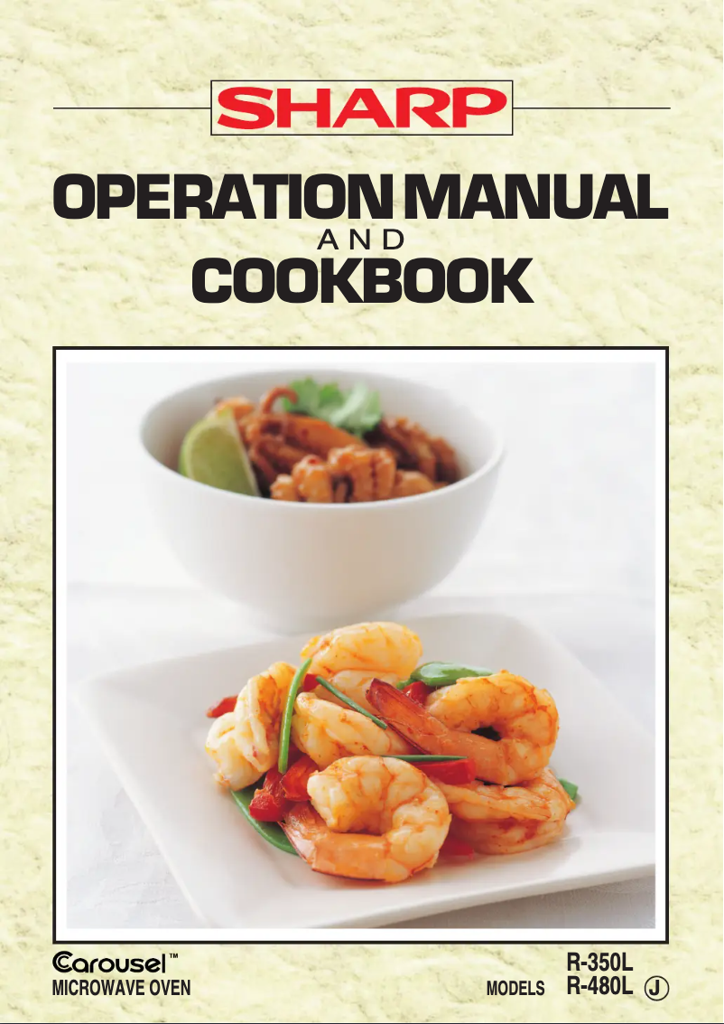 Page 1 de la notice Manuel utilisateur Sharp R-480LW