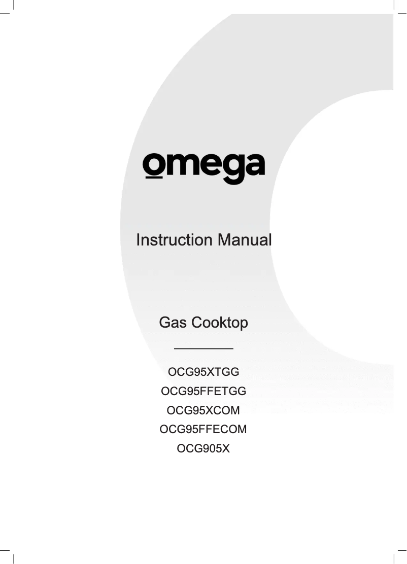 Page n°1 - Manuel utilisateur Omega OCG95FFETGG