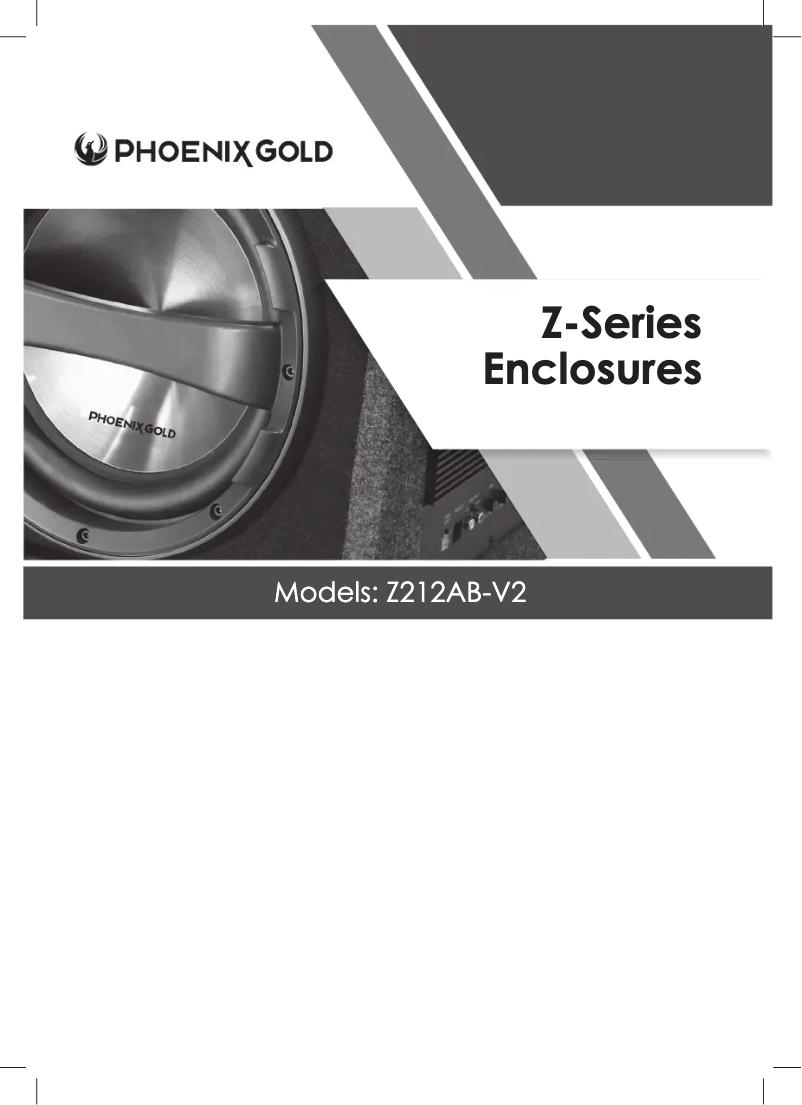 Page 1 de la notice Manuel utilisateur Phoenix Gold Z212AB-V2