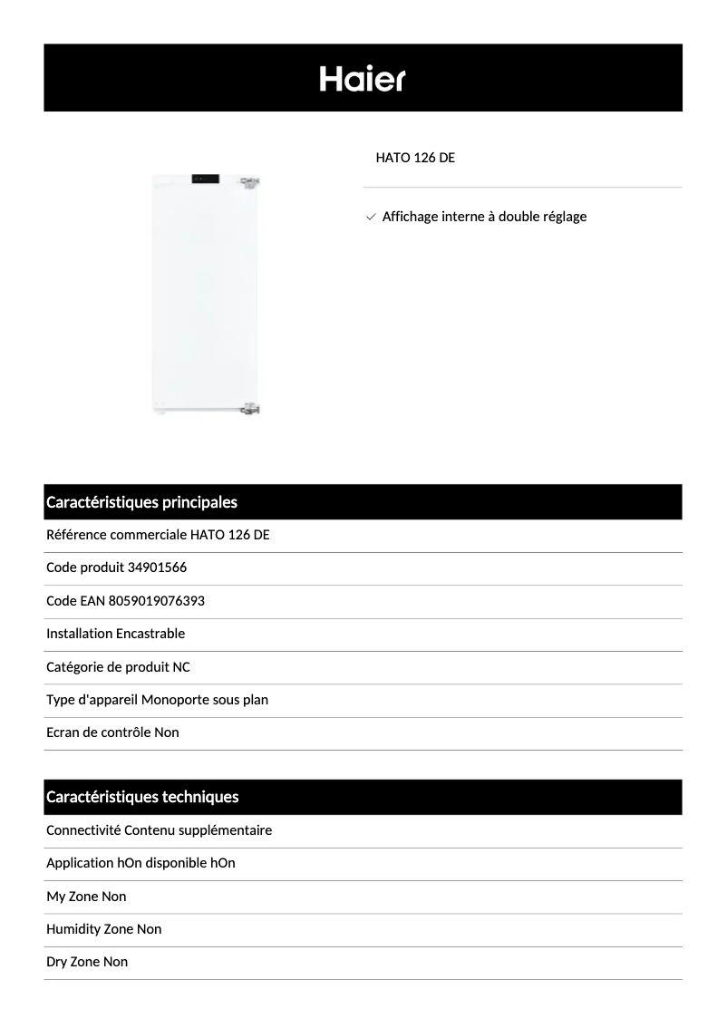 First page image of the manual for HATO 126 DE