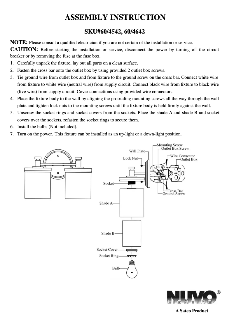 Page 1 of the manual User Manual NUVO Decker 60/4642