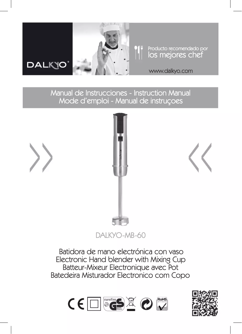 Page n°1 - Manuel utilisateur Dalkyo MB-60