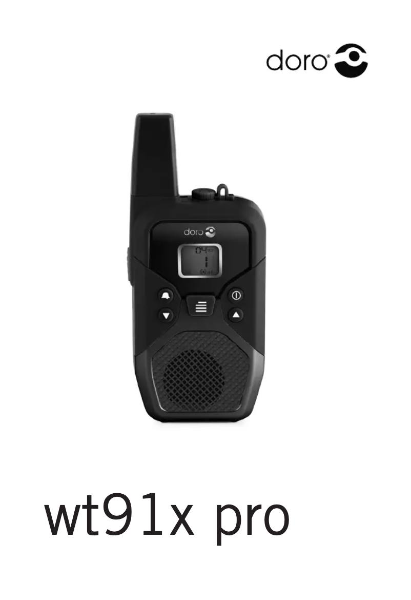 Page 1 de la notice Manuel utilisateur Doro WT91x pro