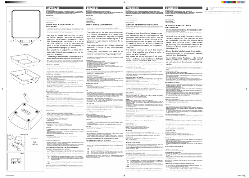 Page 1 de la notice Manuel utilisateur Solac BC6260