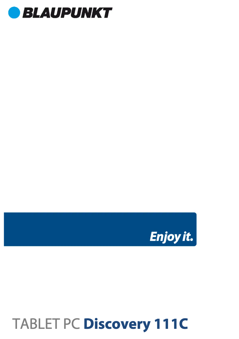 Página 1 del manual Manual de usuario Blaupunkt Discovery 111C