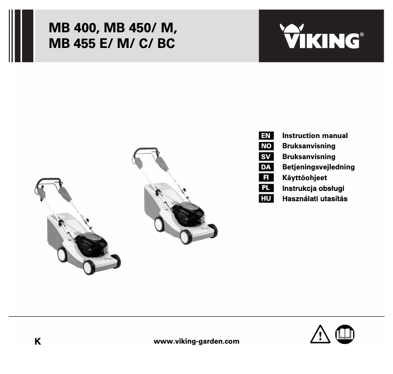 Page 1 de la notice Manuel utilisateur Viking MB 450 M